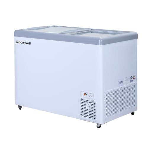 Rockwell 315Ltr, Glass Top Deep Freezer, Low Power Consumption (SFR350GTS, White)