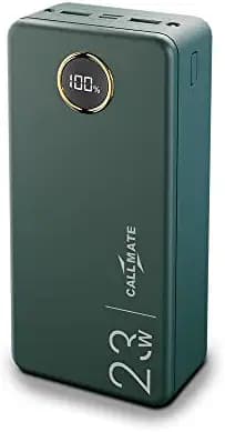 CALLMATE 30000 mAh Li-Polymer Power Bank with 23W Quick Phone Charge 3.0, Fast Charging Power Delivery 3 Output & 2 Input, Type C PD Input and Output, Type C Cable (CM-11)