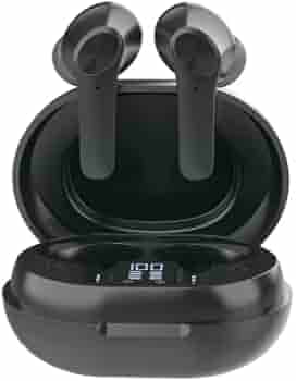 Aroma® NB132 Construct TWS with Playback 48Hours, HD Bass Drivers, ENC (Dual Chips), Fast Charge, Sweat & Splash Proof, Intelligent Battery Percentage Display (Black)