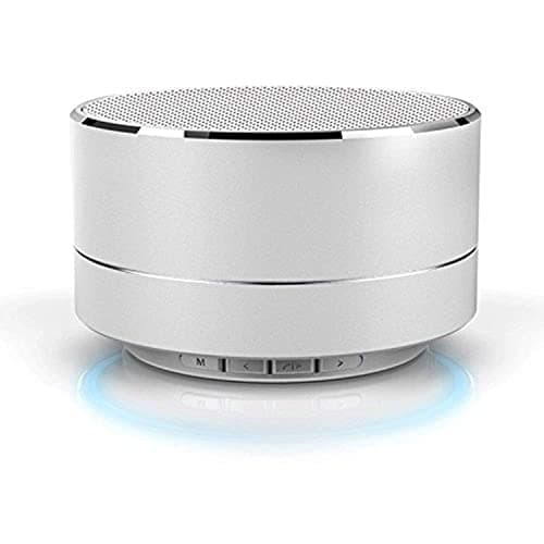 ZEPAD Wireless Bluetooth Speaker P10 3W Super Bass Mini Metal Aluminium Alloy Portable Bluetooth Speaker with Mic (Color Silver)
