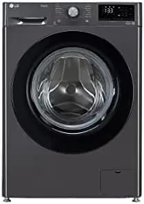 LG 9 Kg 5 Star Inverter Wi-Fi Fully-Automatic Front Loading Washing Machine with Inbuilt heater (FHV1409Z2M, Middle Black, AI DD Technology & Steam for Hygiene)