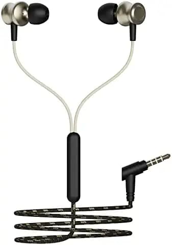 Earphones for OnePlus Earphone Original Like Wired Stereo Deep Bass Head Hands-free Headset Earbud With Built in-line Mic, With Premium Quality Good Sound Stereo Call Answer/End Button, Music 3.5mm Aux Audio Jack (PK7, BT-870, Black)