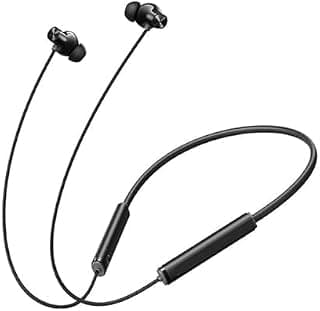 Compatible with Realme 5 ANC Bluetooth Neckband Earphones with Active Noise Cancellation, Fast Charging, Bass Boost Audio,...