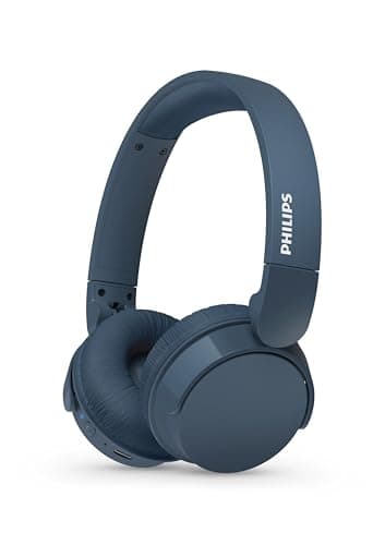 PHILIPS Audio TAH4209BL Bluetooth Headphones,Lightweight and Foldable Design, 32mm Neodynamic Drivers, 55H Playtime, USB Type-C Fast Charging, Built-i...
