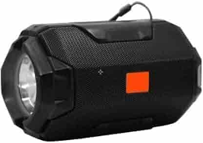 Jecool A_O-106 Wireless Bluetooth Speaker with High Bass Clear Sound/Long-Lasting Battery/FM Radio/MIC/SD & AUX Slot | Black