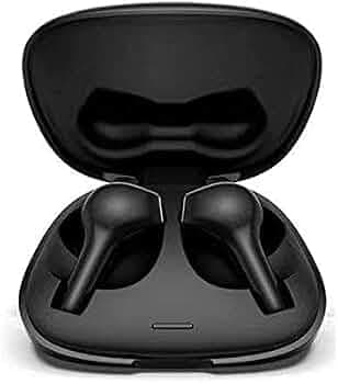 (Refurbished) Lenovo HT06 True Wireless Earphones with BT v5.0, Upto- 24 Hours Playtime, Touch Control with Dual MIC Noise Reduction- Black