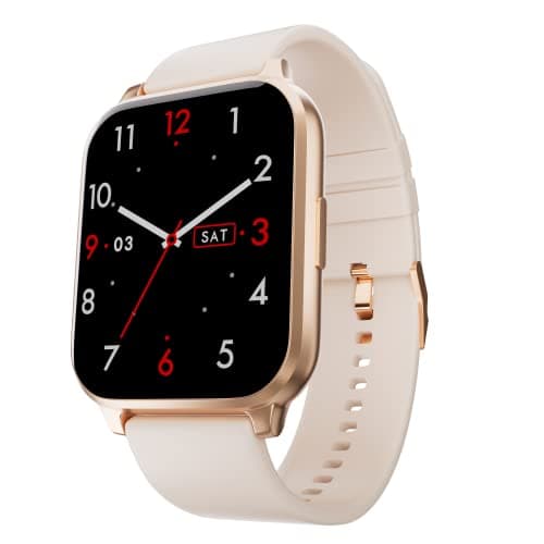 (Renewed) Fire-Boltt Ninja 3 Smartwatch Full Touch 1.69 " & 60 Sports Modes with IP68, Sp02 Tracking, Over 100 Cloud based watch faces , Rose Gold