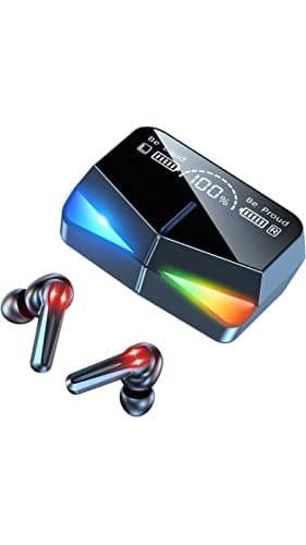 M28 Wireless Earbuds TWS Bluetooth 5.1 Gaming Monster Earphones | Touch Control Headphones Microphone Mirror Screen Mini LED Display - Excellent Sound