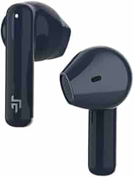 CrossBeats Newly launched Atom Bluetooth Truly Wireless in-Earbuds, Quad Mic ENC, EchoBlast™, 52 hrs Playtime, 13 mm Drivers, Super lite Weight, Gaming Mode, Smart Touch Control, Snap Charge™-Blue