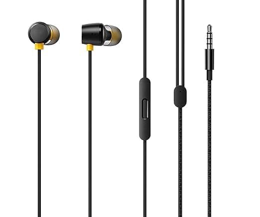 Zoldyck Orignal Wired in Ear Earphone Compatible with realme Buds 2 -Black