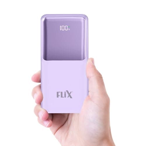 FLiX (Beetel) UltraCharge P115 10000mAh 22.5W QC Power Delivery PPS Power Bank, Tripple Output, Dual Input Type C & B, Percentage LED Indicator, Compa...