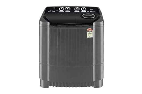 LG 9.5Kg 5 Star Semi Automatic Top Load Washing Machine,(Roller Jet Pulsator + Soak, Rat Away, Middle Black,P9555SKAZ)