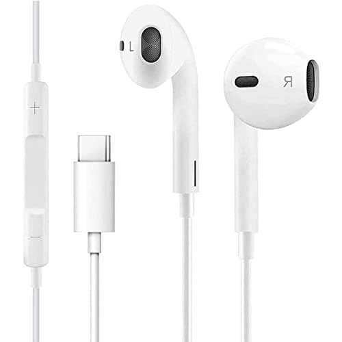 upReale USB C Type Headphones Earphones for Samsung Galaxy S21 Ultra 5G Magnetic HiFi Stereo Digital DAC Earphone with Mic Wired Headphone for Android Smartphone Galaxy S20 FE Note 20 Pixel 5 (White)