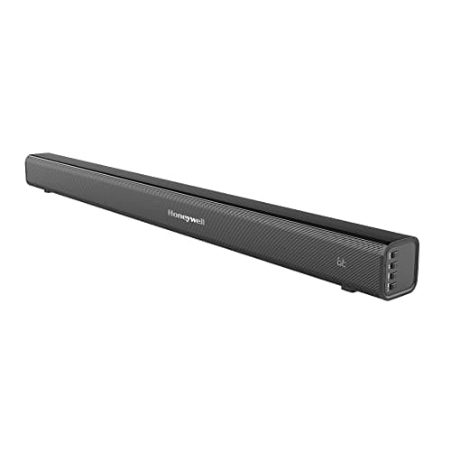 Honeywell Suono P1000 30W Wireless Bluetooth V5.0 Soundbar with Built-in Amplifier, Deep Bass, Premium 2.0 Channel Sound, 52mm*2 Drivers, Multiple Connectivity via Audio Jack, USB, Optical & HDMI/ARC