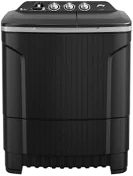 Godrej 8 Kg 5 Star Tri-Roto Scrub Pulsator Semi-Automatic Top Load Washing Machine (WSEDGE CLS 80 5.0 PRA SLGR, Slate Grey)