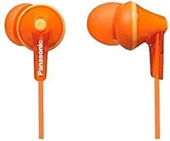 Panasonic RP-HJE125E Wired Earphones - Wired, Orange (RP-HJE125-D)
