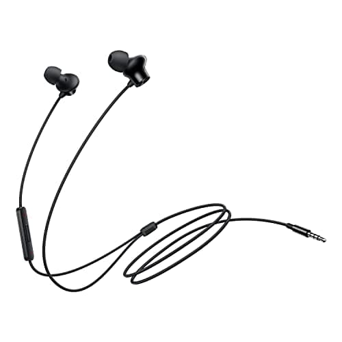 Wired Earphones for OnePlus Nord/One Plus Nord Earphone Original Like Wired Stereo Deep Bass Head Hands-free Headset Earbud With Built in-line Mic, With Premium Quality Good Sound Stereo Call Answer/End Button, Music 3.5mm Aux Audio Jack (TSB6, ME2, Black)