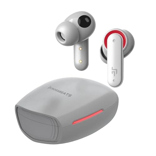 CrossBeats Fury Max Gaming TWS in-Ear Buds |100hr Playtime Bluetooth Earphones | RGB Lights | BT v5.4 | 30ms Low Latency | 360 Spatial Audio | 3D Soun...