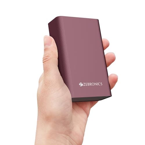 ZEBRONICS EnergiTank 20MR1, Metal Power Bank, 20000 mAh, 22.5W Super Fast Charging PD 3.0 (PPS), Dual Type C & USB Port, LED Indicator, for iPhone, An...