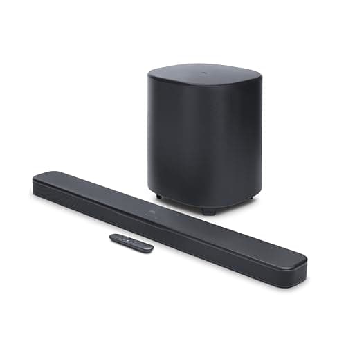 JBL New Launch Bar 500 MK2, Dolby Atmos Soundbar with Wireless Subwoofer, 5.1 Channel, 3D Surround, Multibeam, HDMI eARC with 4K Dolby Vision Pass-Thr...