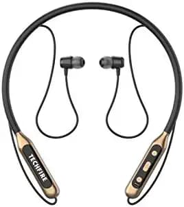 TECHFIRE Live 600 Wireless Bluetooth In Ear Earphone with Mic (Gold)