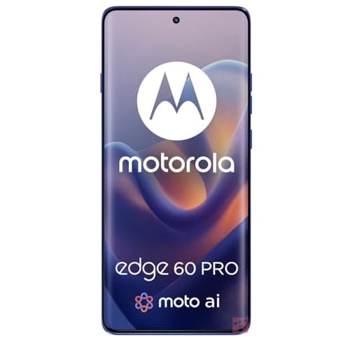 Motorola Edge 60 Pro 5G (Pantone Dazzling Blue, 8GB RAM, 256GB Storage) with 1.5K Quad-Curved pOLED Display, 50MP+50MP+10MP AI Cameras, Dimensity 8350...