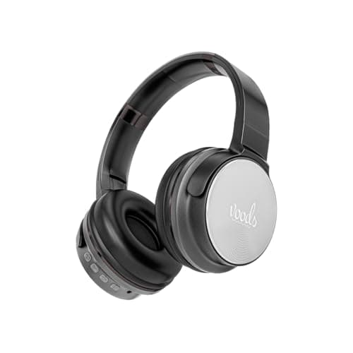 Voods V Heads Active Wireless Over Ear Headphones with Mic, 12H Playback Time, 40mm Audio Driver with Extra Bass and Crystal Clear Sound, One Touch FM...