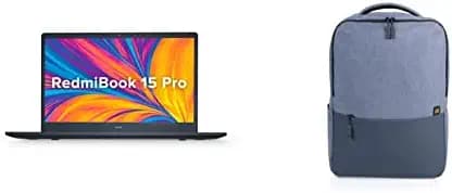 Redmi Book Pro Intel Core i5 11th Gen H Series 15.6-inch(39.62 cms) (8GB/512 GB SSD/Windows 10 Home) (Charcoal Gray, 1.8 kg, MS Office) with Mi Waterproof 21L Business Casual Laptop Backpack(Blue)