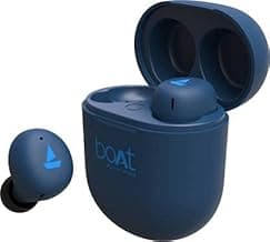 (Renewed) boAt Airdopes 381 Bluetooth Truly Wireless In Ear Earbuds with Mic (Blue)