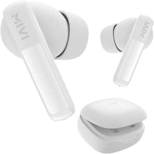 Mivi DuoPods Echo | AI-ENC Calls| IPX 4.0 Earphone Wireless | 13mm Drivers Earbuds | TWS Earphone Wireless with Bluetooth 5.3 | Made in India | 1 Year...