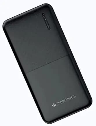 ZEB-MB10000S3 10000mAh Power Bank with Type C, Micro USB Input, LED Indicator, Built in Protection, DC 5V 2A Support and Mobile/Tablet Compatible (Black)