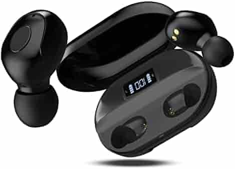 VEHOP Power True Wireless Earbuds, TWS Earbuds with Power Bank, Bluetooth 5.1, 150hrs Playtime, IPX7 Sweat-Proof, 1500mah Battery with Fast Charging, Built-in Mic with Deep Bass (Power T2)