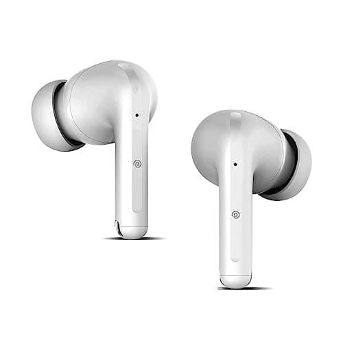 pTron Newly Launched Zenbuds Evo X1 In-Ear TWS Earbuds, Quad Mic TruTalk ENC Calls, 60Hrs Playtime, Movie/Music Modes, 13mm Drivers, BT5.3 Headphone, Fast TypeC Charging & IPX5 Water-Resistant (White)
