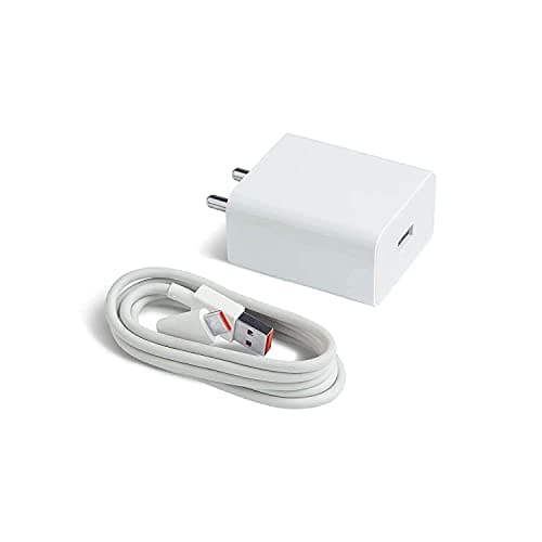 Ultra Fast Type C Charger for Xiaomi Redmi Note 7S Original Mobile Charger Power Adapter Fast Hi Speed Travel Charger with 1 M USB Type C USB Cable - White (White Type-C 1017)