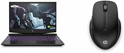 HP Pavilion Gaming Laptop (Intel i5 11th Gen/8GB RAM & 512GB SSD Storage/1650 Graphics)+HP 430 Multi-Device Bluetooth Wireless Mouse with 4 Programmable Buttons/ 800 DPI - 4000 DPI/