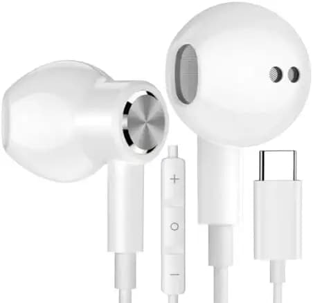 Taneja Type C Earphones for Samsung Galaxy S21 Ultra 5G/oppo/vivo/mi/realms/1+ type C Earbuds Magnetic HiFi Stereo Digital DAC Earphone with Mic Wired Headphone for Android Smartphone .if your phone already normal 3.5 mm jack than not working only u have 1 type c jack for charging than working .
