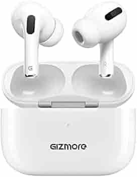 GIZMORE TWS 851 Bluetooth 5.0 in-Ear Wireless Earbuds with Noise Isolation, HD Stereo Sound, IPX4 Water Resistance, 12 Hrs Playtime, Touch Control and Voice Assistance (White)