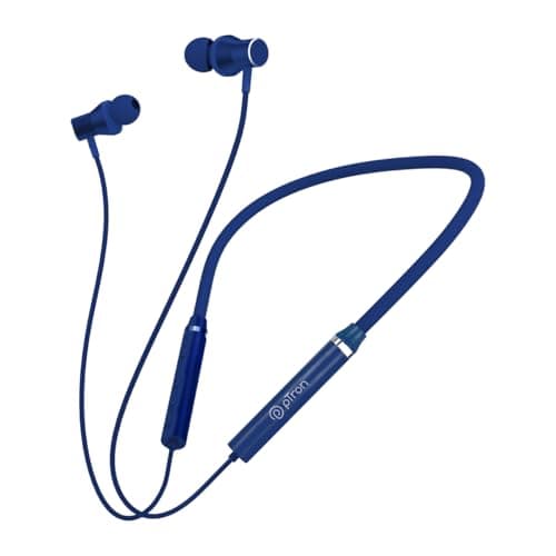 pTron Tangentbeat Bluetooth 5.0 Wireless Headphones with Deep Bass, Ergonomic Design, IPX4 Sweat/Waterproof Neckband, Magnetic Earbuds, Voice Assistan
