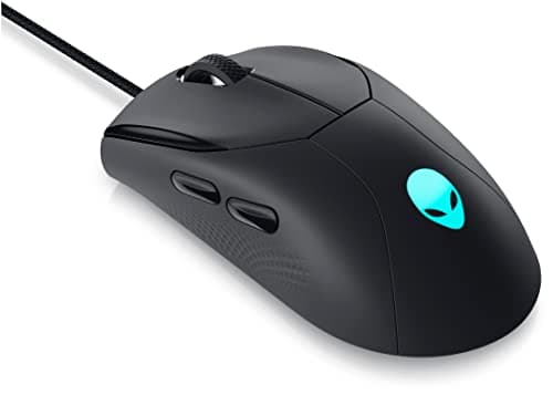 Alienware AW320M (Black) USB Wired Gaming Mouse with 6 Buttons, Auto-Calibration 19000 DPI, AlienFX Lighting, 60 Million Clicks, Scroll Wheel, Lightweighted / 2 Year Warranty