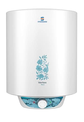 Standard By Havells Vertex Neo 4 Star 15L Storage Water Heater(Geyser)|Faster Heating|Safe to Use|Saves Electricity|Hydro Guard Coated Anti Rust Tank|...