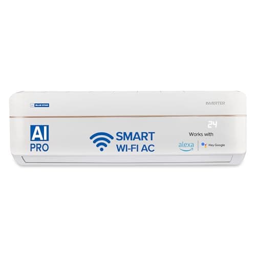 Blue Star 1.5 Ton 3 Star Wi-Fi Inverter Smart Split AC (Copper, 5 in 1 Convertible Cooling, 4-Way Swing, Turbo Cool, Voice Command, IC318VNUS, 2024 Mo...