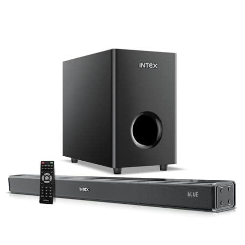 Intex Beast 9001 Soundbar - 90W with 13.5 cm (5.25") Subwoofer, Bluetooth, HDMI, AUX, USB | Deep Bass | Surround Sound | Wall-Mountable Home Theater f...