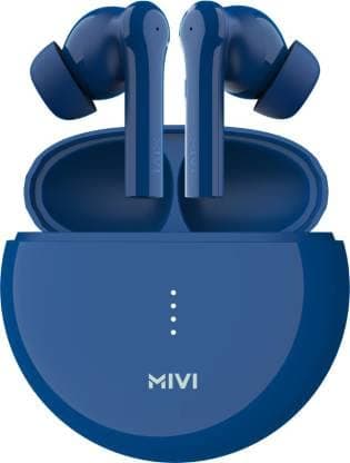 (Renewed) Mivi DuoPods F60 ENC Bluetooth Headset (Blue)