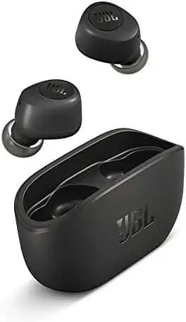 JBL Wave 100 TWS, True Wireless Earbuds with Mic, 20 Hours Playtime, JBL Deep Bass Sound, use Single Earbud or Both, Bluetooth 5.0, Type C & Voice Assistant Support for Mobile Phones (Black)
