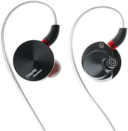 Unique 7HZ Timeless IEM 14.2mm Planar High-Res in-Ear Monitor Earphones with Detachable 3.5mm/4.4mm Cable MMCX Connector Low THD for Musicians Audiophiles and Music Lovers (3.5mm)