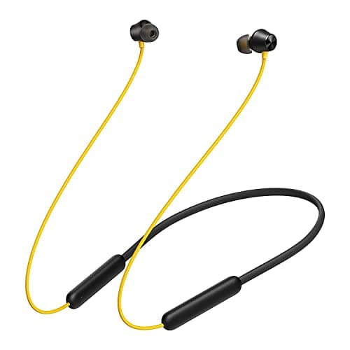 Wireless Bluetooth Headphones Earphones for Realme 8 Pro / Realme8 Pro Original Sports Bluetooth Wireless Earphone with Deep Bass and Neckband Hands-Free Calling inbuilt With Mic, Extra Deep Bass Hands-Free Call/Music, Sports Earbuds, Sweatproof Mic Headphones with Long Battery Life and Flexible Headset ( BLR-2, Black)