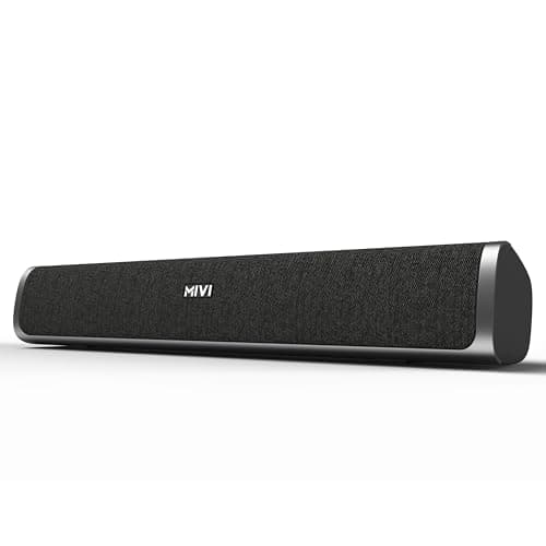 Mivi Fort S24 Bluetooth Speaker Soundbar with 24W Powerful Sound, 2.0 Channel Speaker, Multiple Connectivity Modes, Portable Speaker, Made in India So...