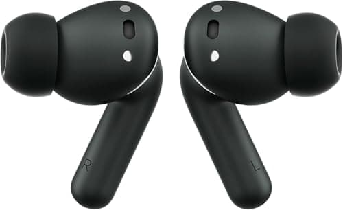 Moto Buds+ Headphones with Sound by, Dual Dynamic Drivers and Optimal Resolution Sound, Dolby Head Tracking and Dolby Atmos, Dynamic Active Noise Canc...