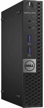 (Renewed) DELL OPTIPLEX 3040 Tiny Desktop (Core I3 6th gen 3.2ghz, 8 GB RAM, 500 GB HDD, Win 11 (Upgraded), MS Office/ Intel HD Graphics/, USB 3.0, Ethernet,VGA), Black