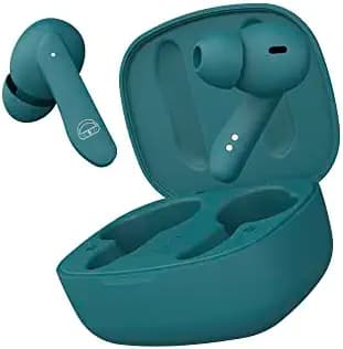 EKKO EARBEATS T06 True Wireless Earbuds - TWS With ENC Call Noise Cancellation, PLAYBACK TIME 20 HOURS, MAXX BASS, PROMPTO CHARGE (Support Fast Charging), TWIN CONNECT, CHARGING SUPPORT TYPE C Siri & Google Assistant Activate (TEAL)